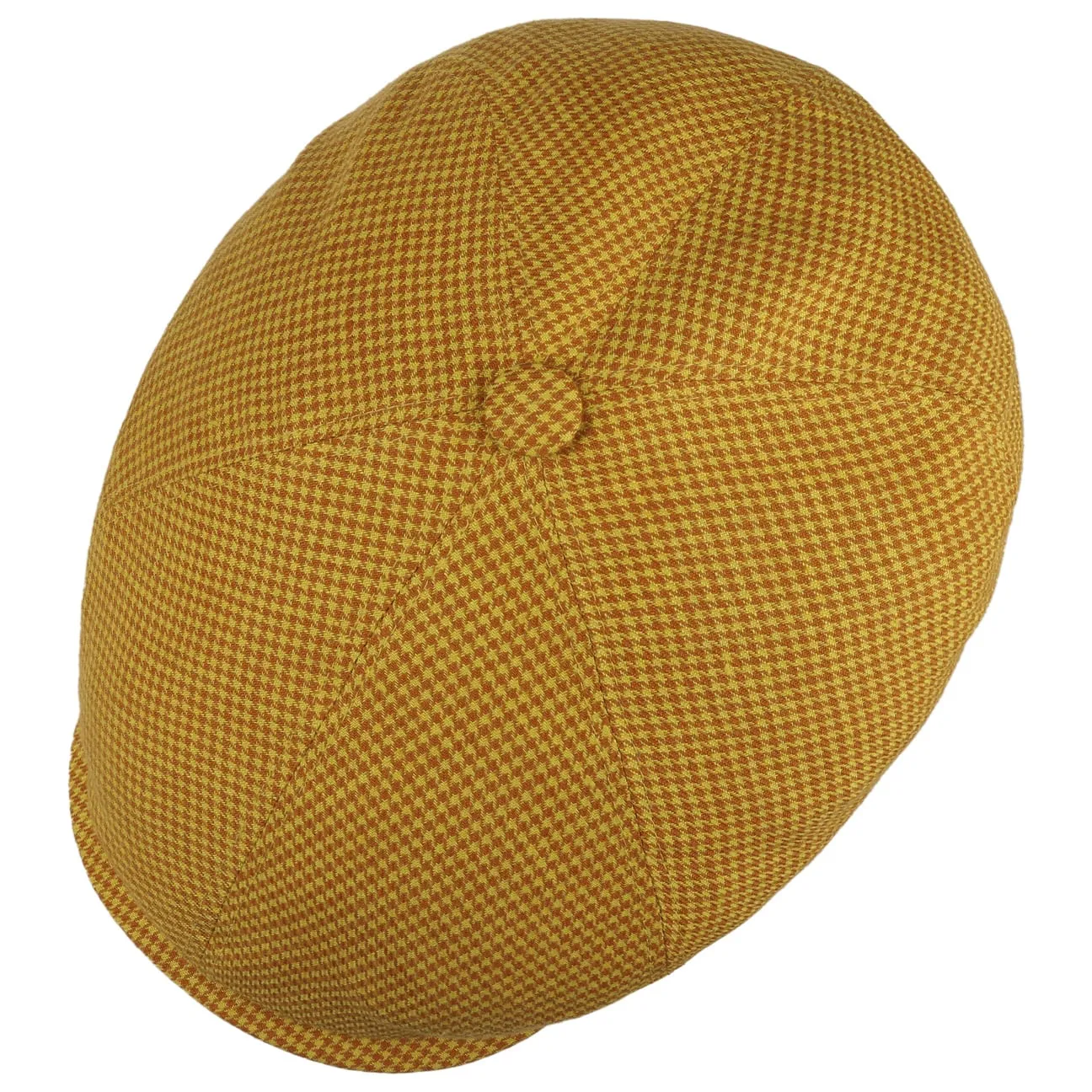 6 Panel Houndstooth Golf Flat Cap by Stetson