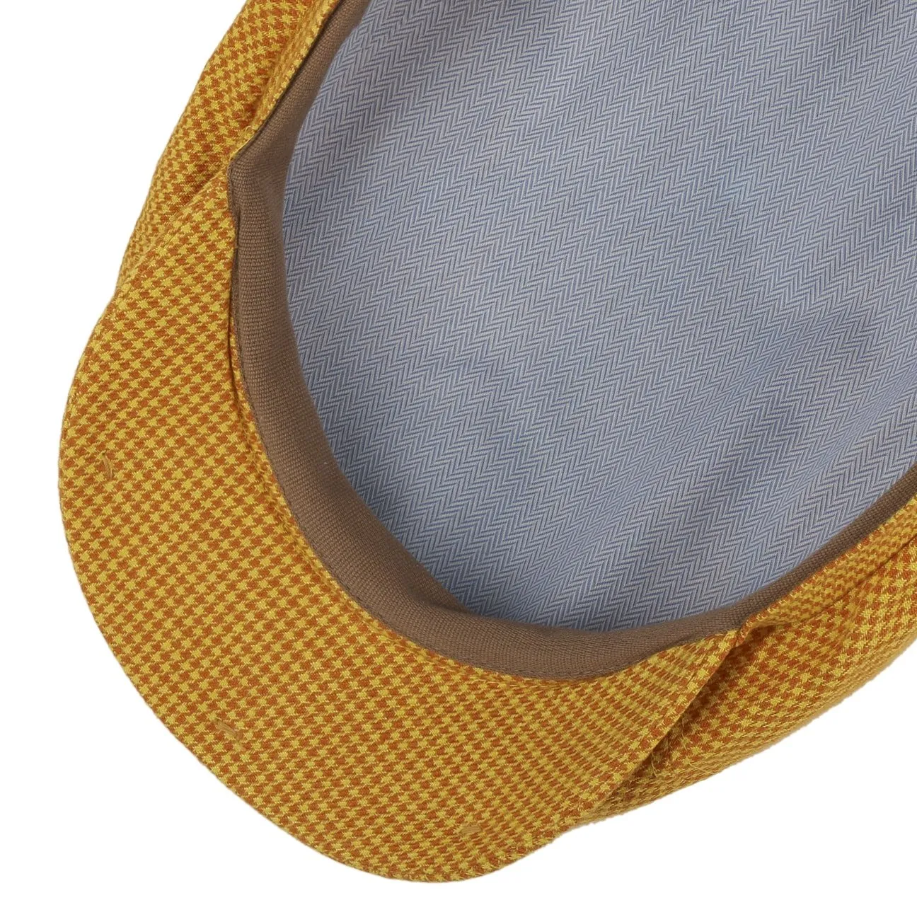6 Panel Houndstooth Golf Flat Cap by Stetson