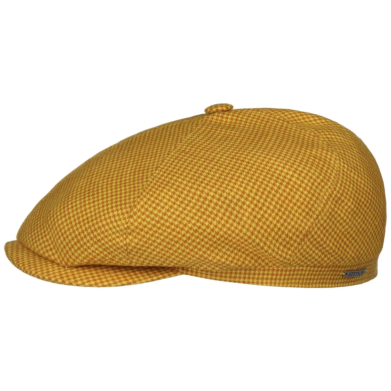 6 Panel Houndstooth Golf Flat Cap by Stetson