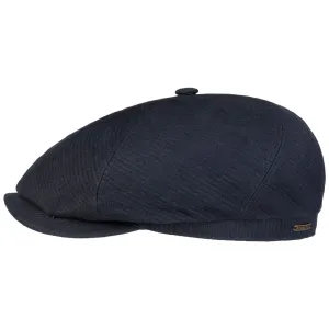 6 Panel Structure Linen News Boy Cap by Stetson