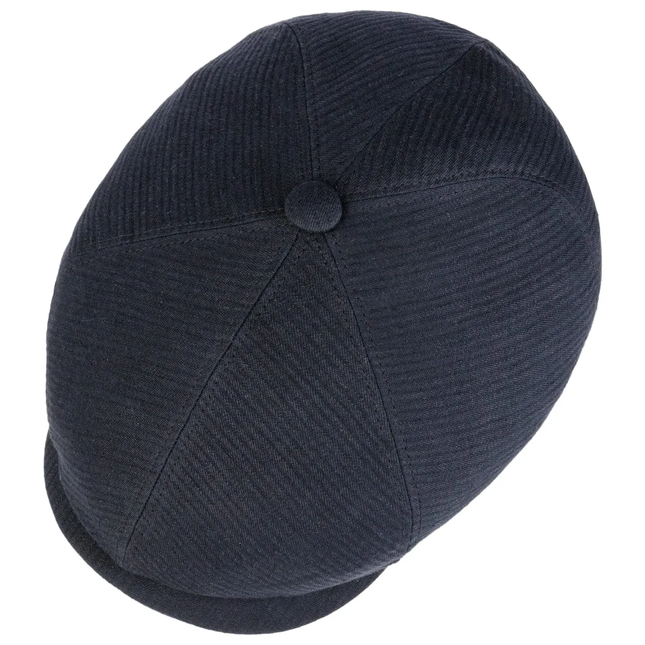 6 Panel Structure Linen News Boy Cap by Stetson
