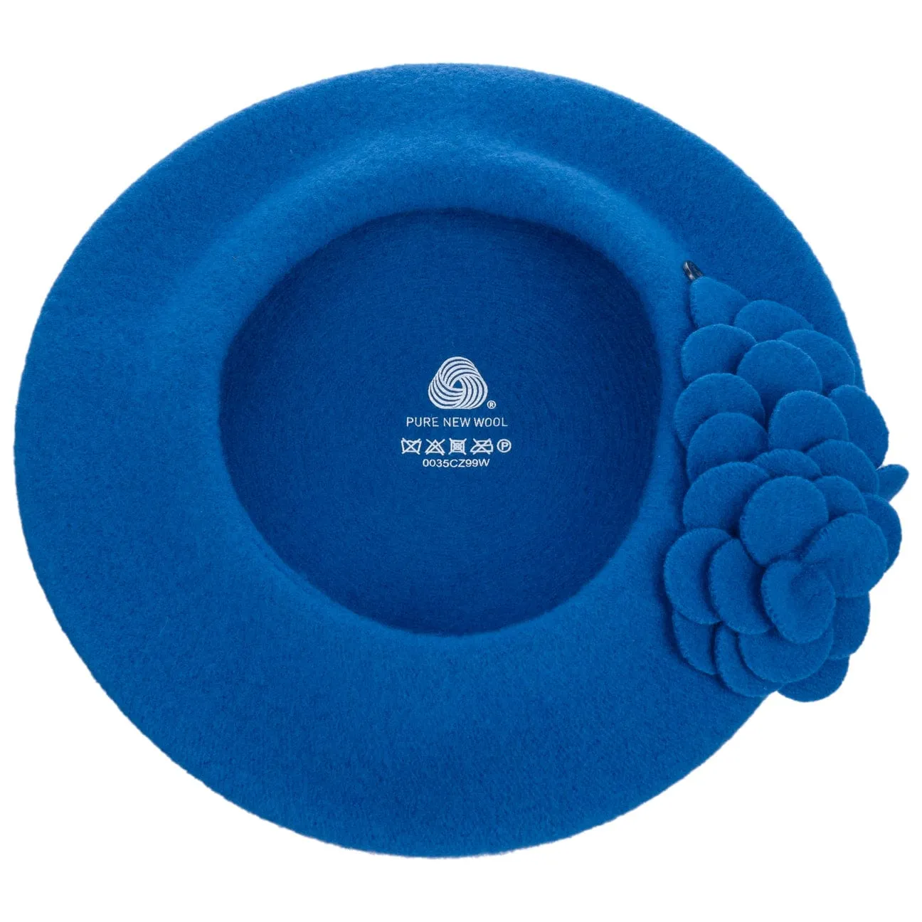 Agris Flower Wool Basque Beret by Lierys
