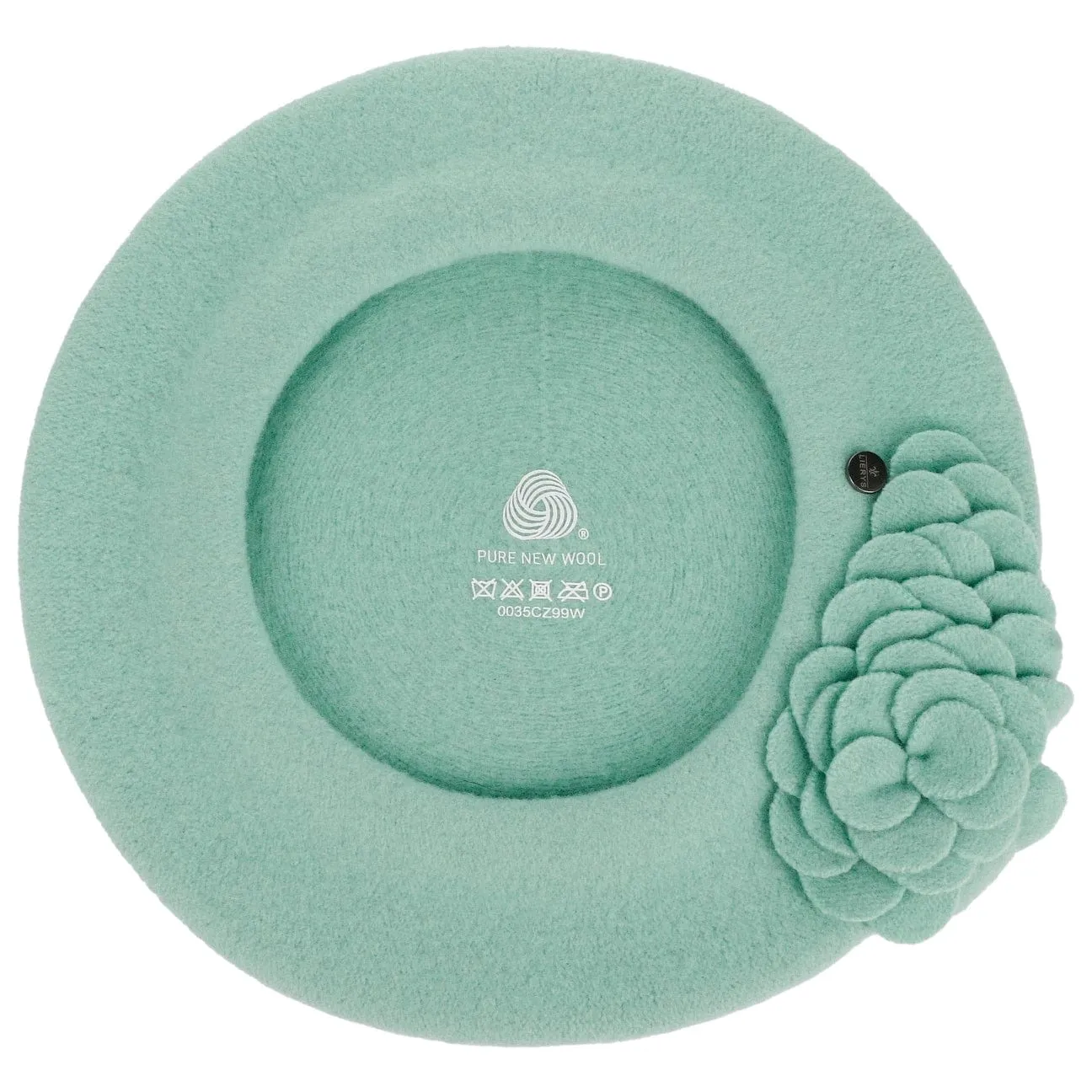 Agris Flower Wool Basque Beret by Lierys