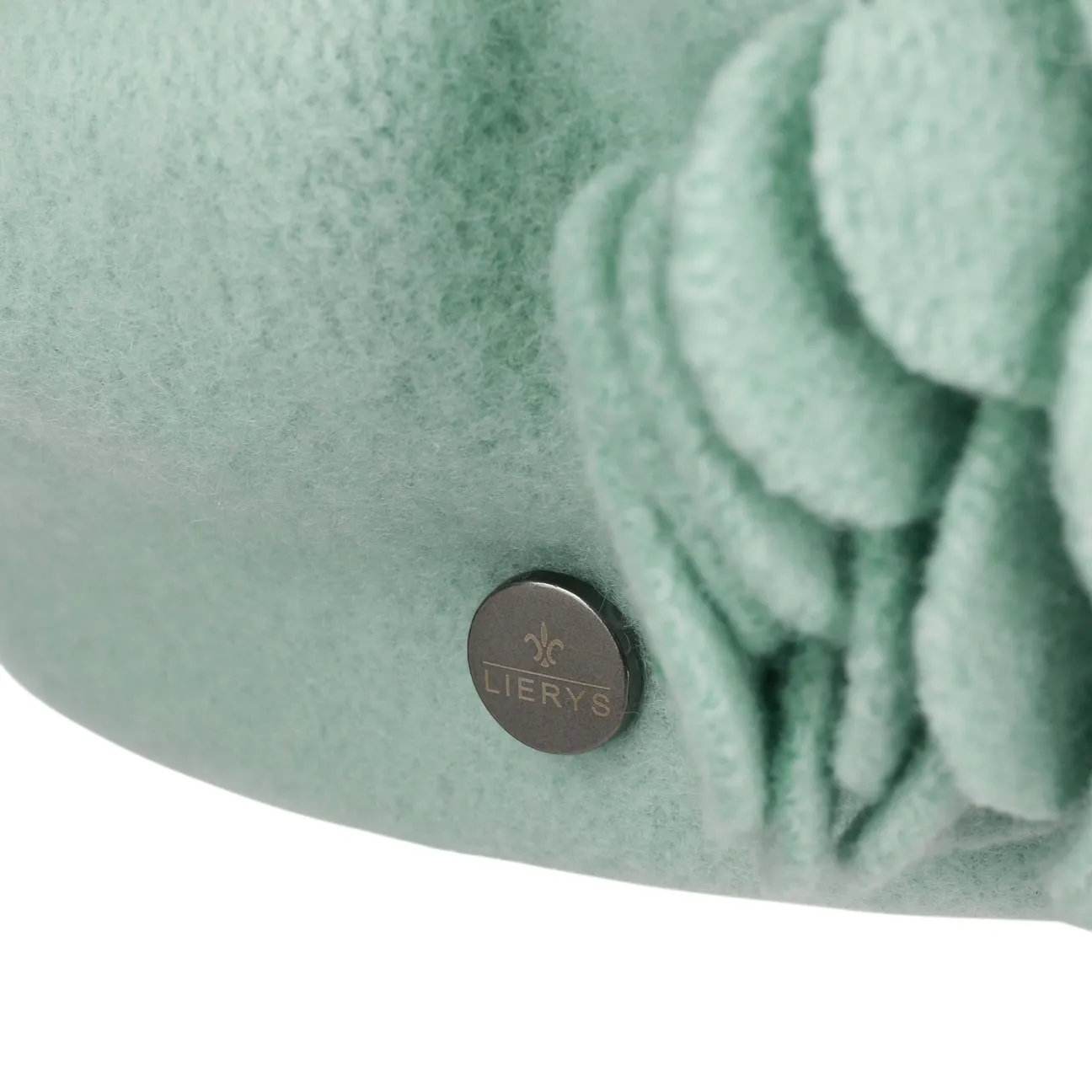 Agris Flower Wool Basque Beret by Lierys
