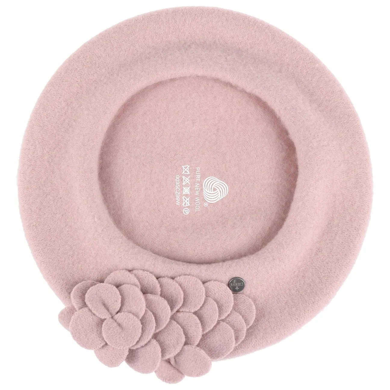 Agris Flower Wool Basque Beret by Lierys