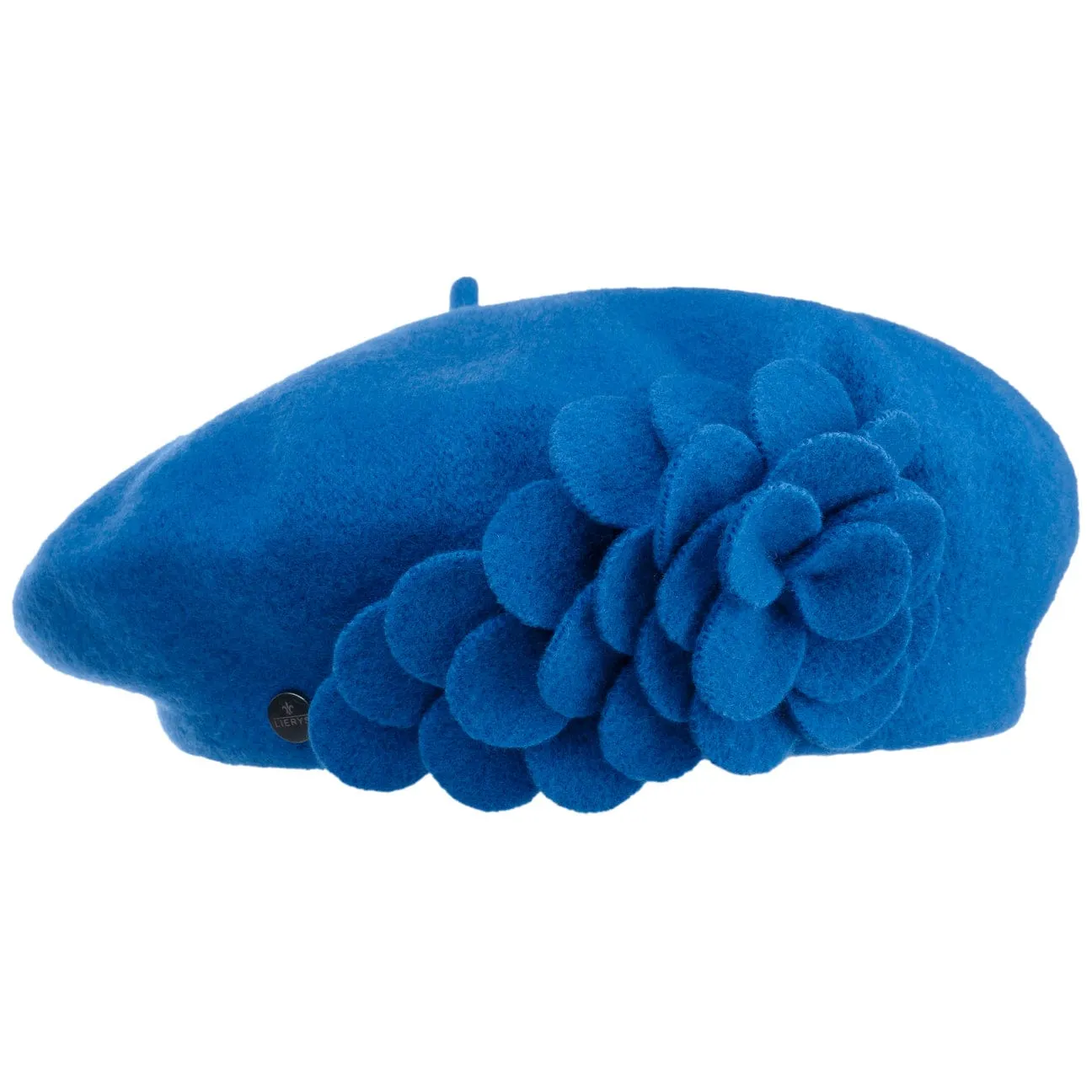 Agris Flower Wool Basque Beret by Lierys