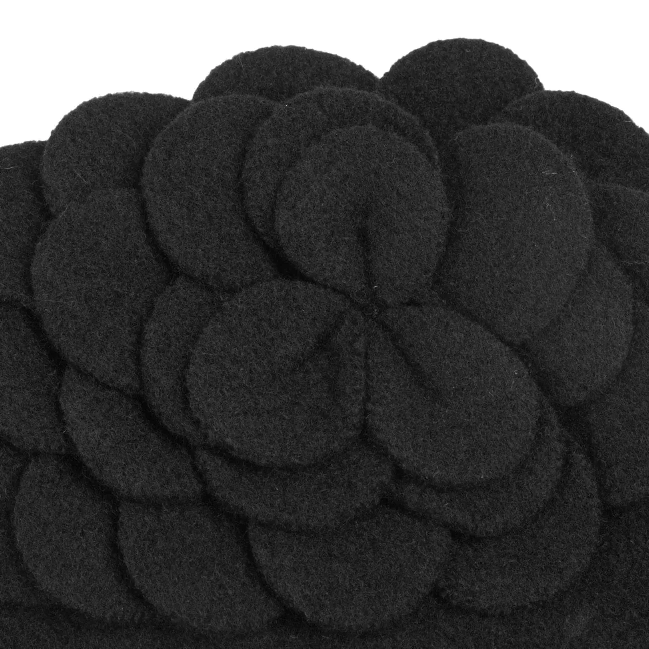 Agris Flower Wool Basque Beret by Lierys
