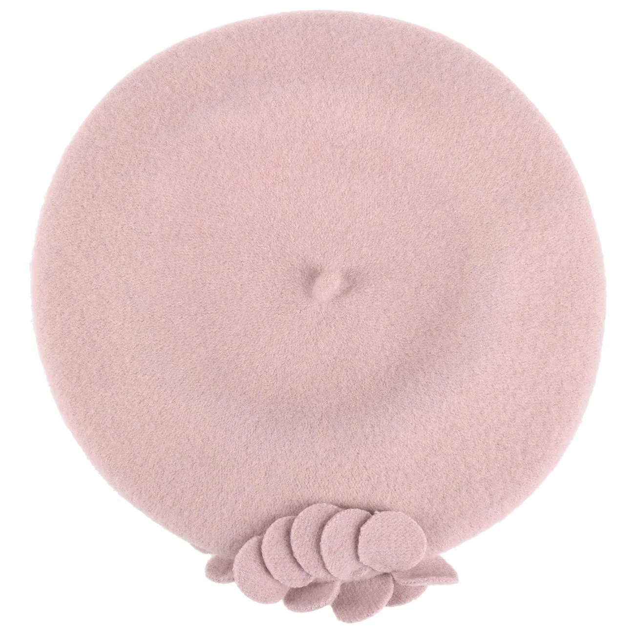Agris Flower Wool Basque Beret by Lierys