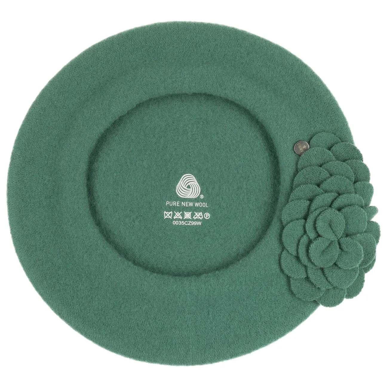 Agris Flower Wool Basque Beret by Lierys