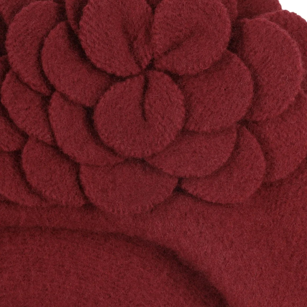Agris Flower Wool Basque Beret by Lierys