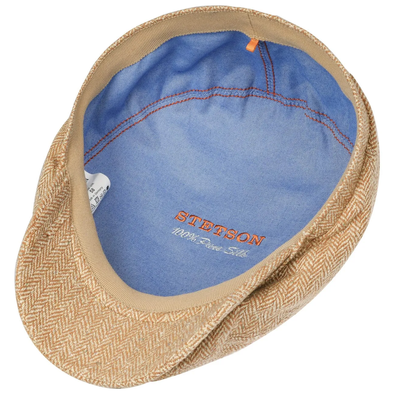 Belfast Silk Flat Cap by Stetson