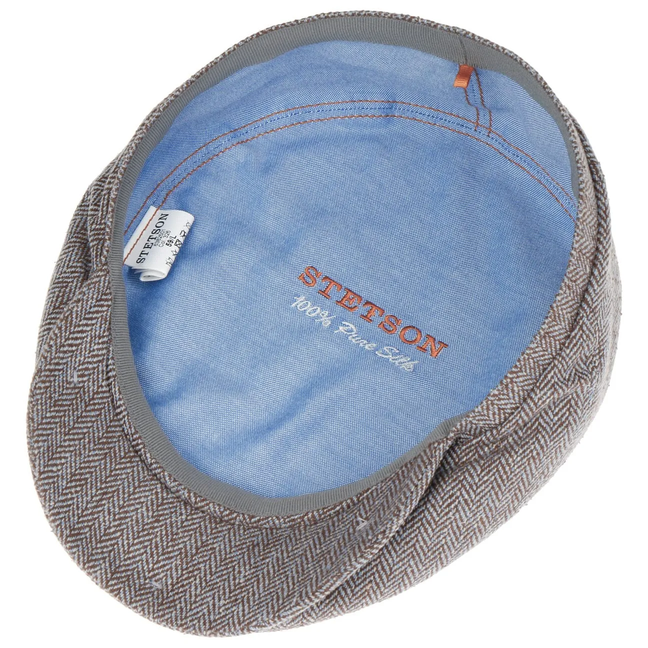 Belfast Silk Flat Cap by Stetson