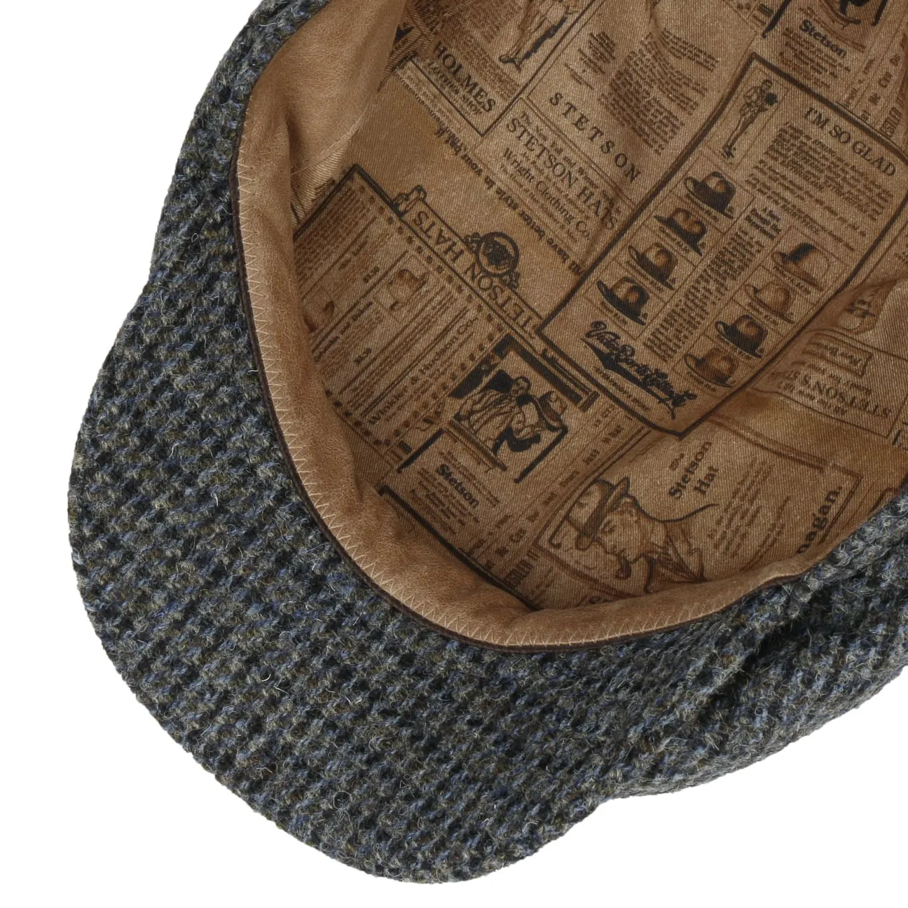 Brayton Harris Tweed Driver Flat Cap by Stetson