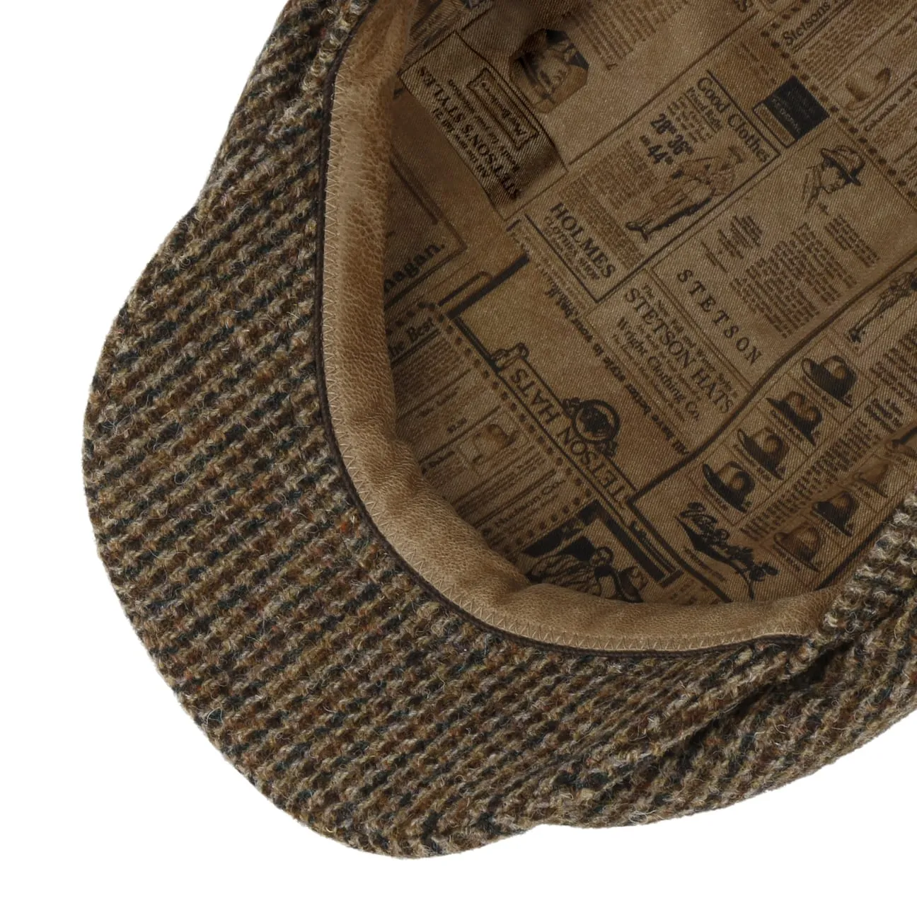 Brayton Harris Tweed Driver Flat Cap by Stetson