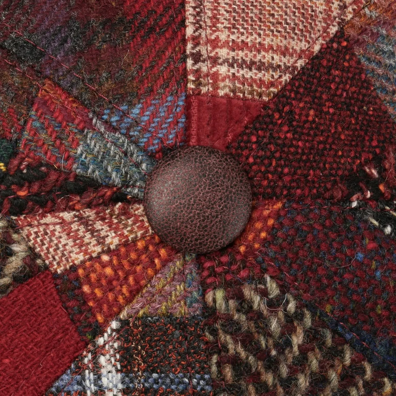 Carlento Patchwork Flat Cap by Lierys