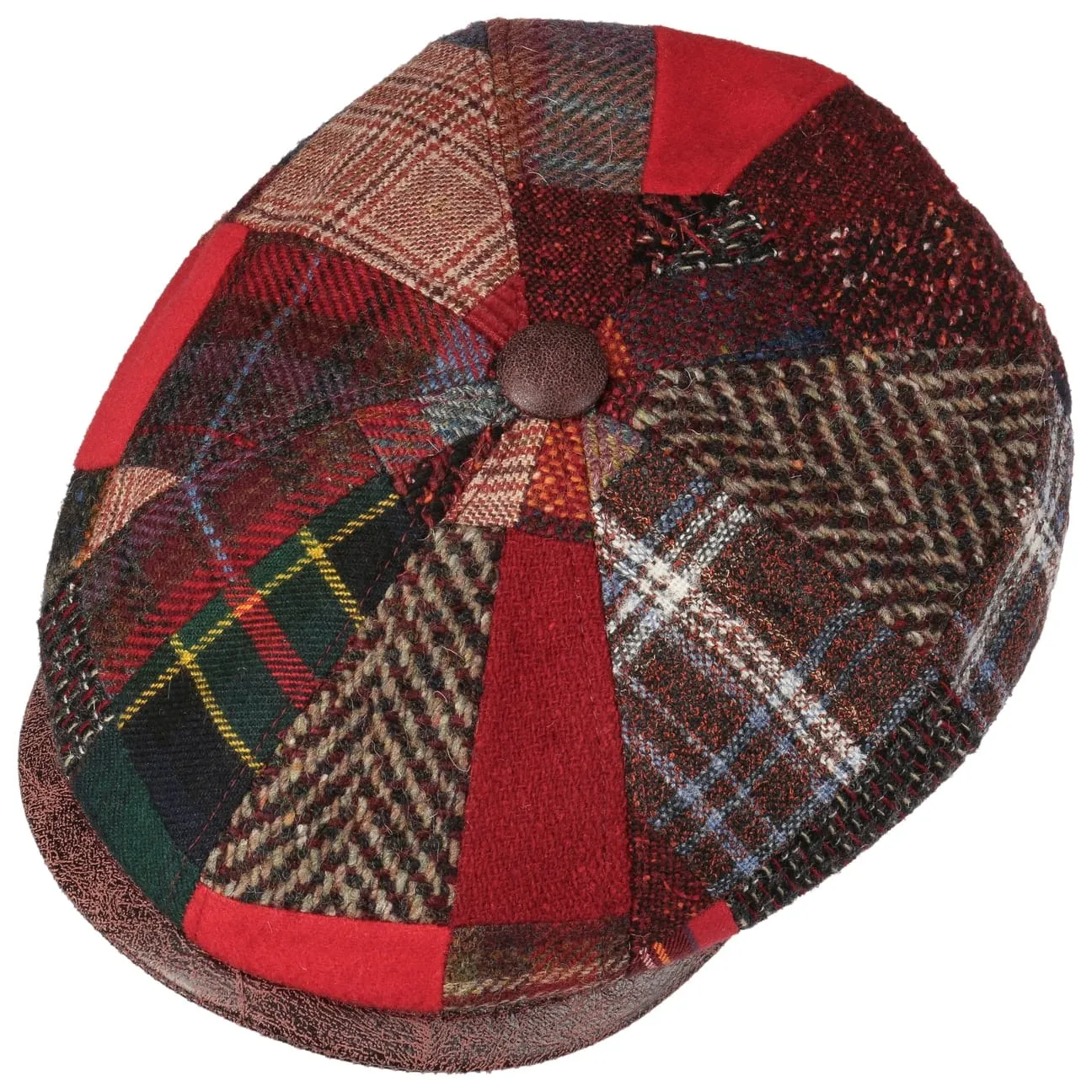 Carlento Patchwork Flat Cap by Lierys