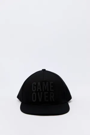 Casquette réglable à imprimé Game Over pour garçon