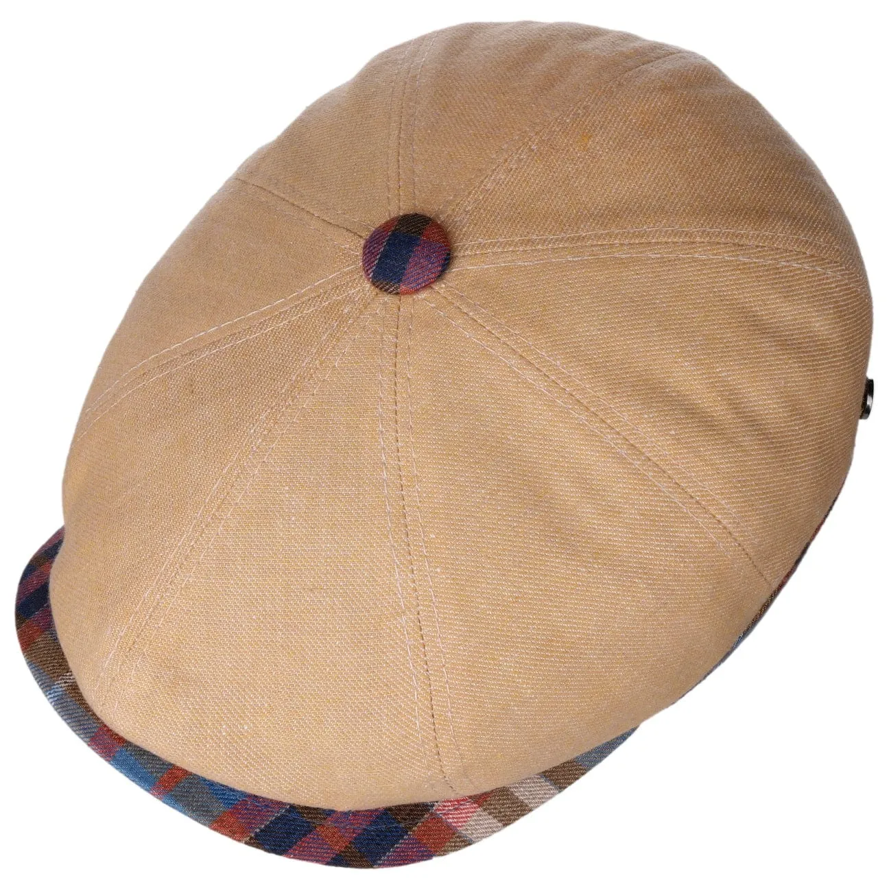 City Bic Linen Flat Cap by Lierys