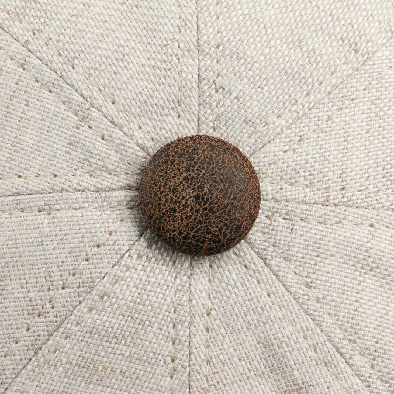 City Leather Piping Linen Cap by Lierys