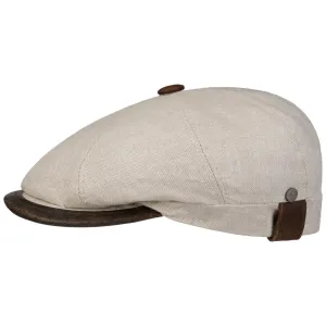 City Leather Piping Linen Cap by Lierys