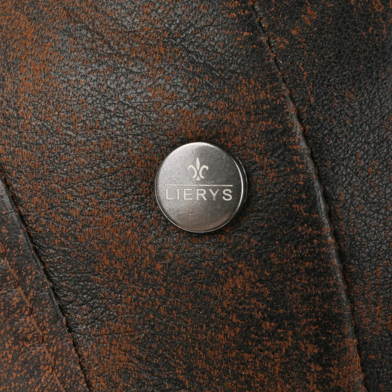 Classic Leather Flat Cap by Lierys