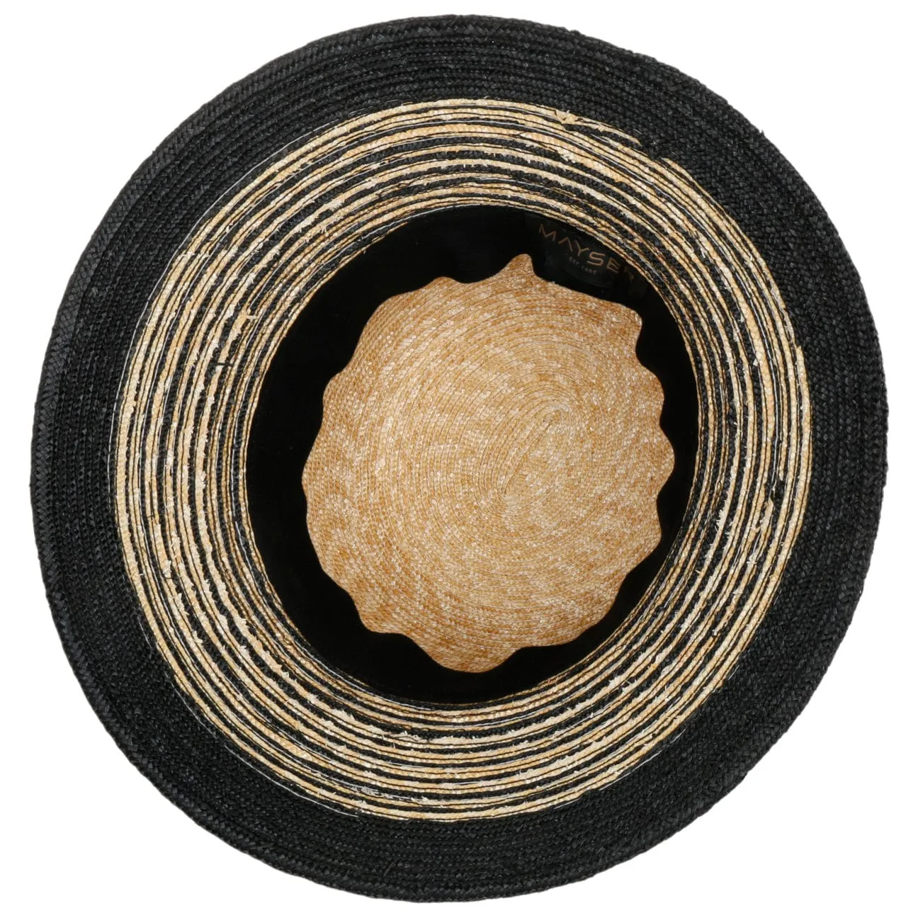 Clea Twotone Straw Hat by Mayser