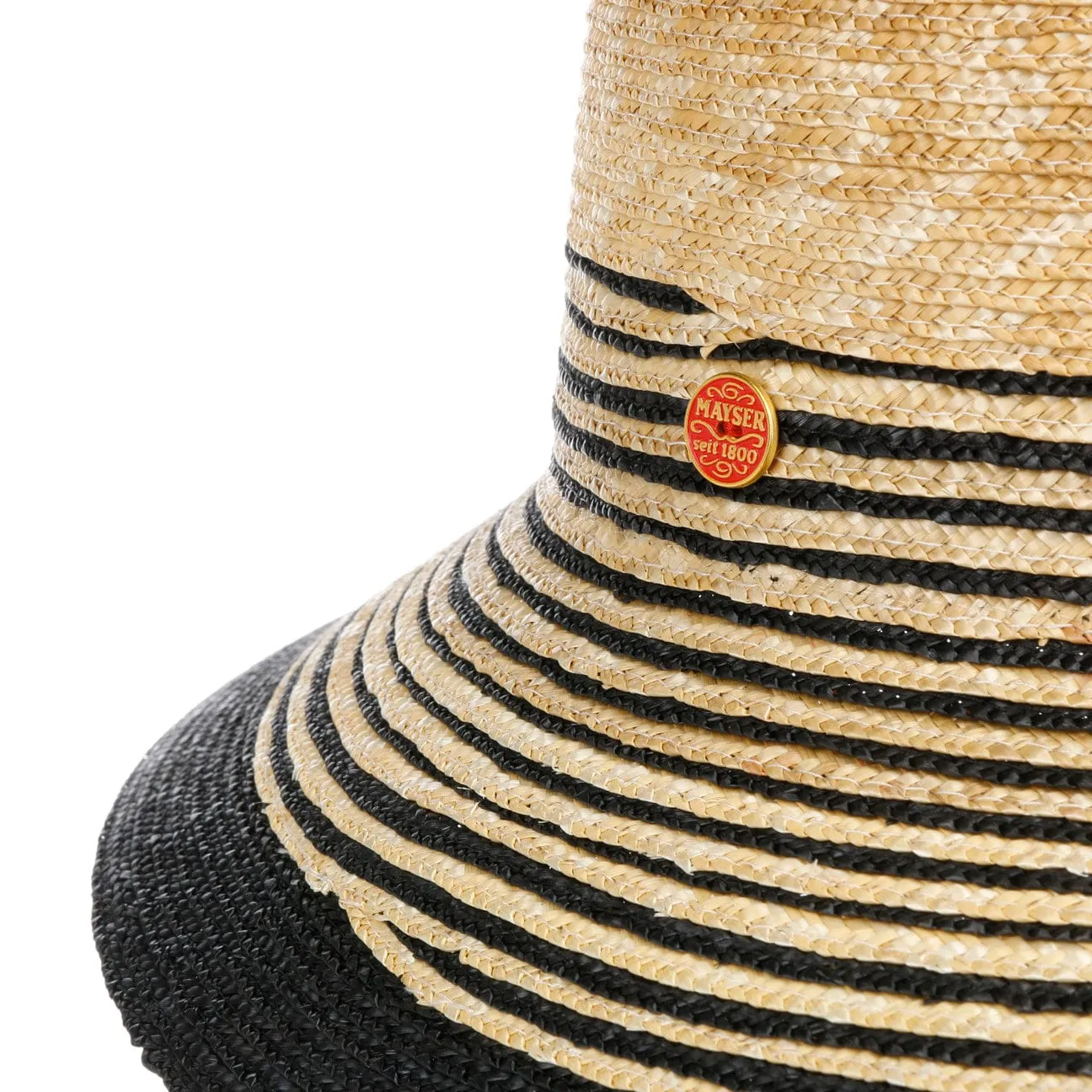 Clea Twotone Straw Hat by Mayser