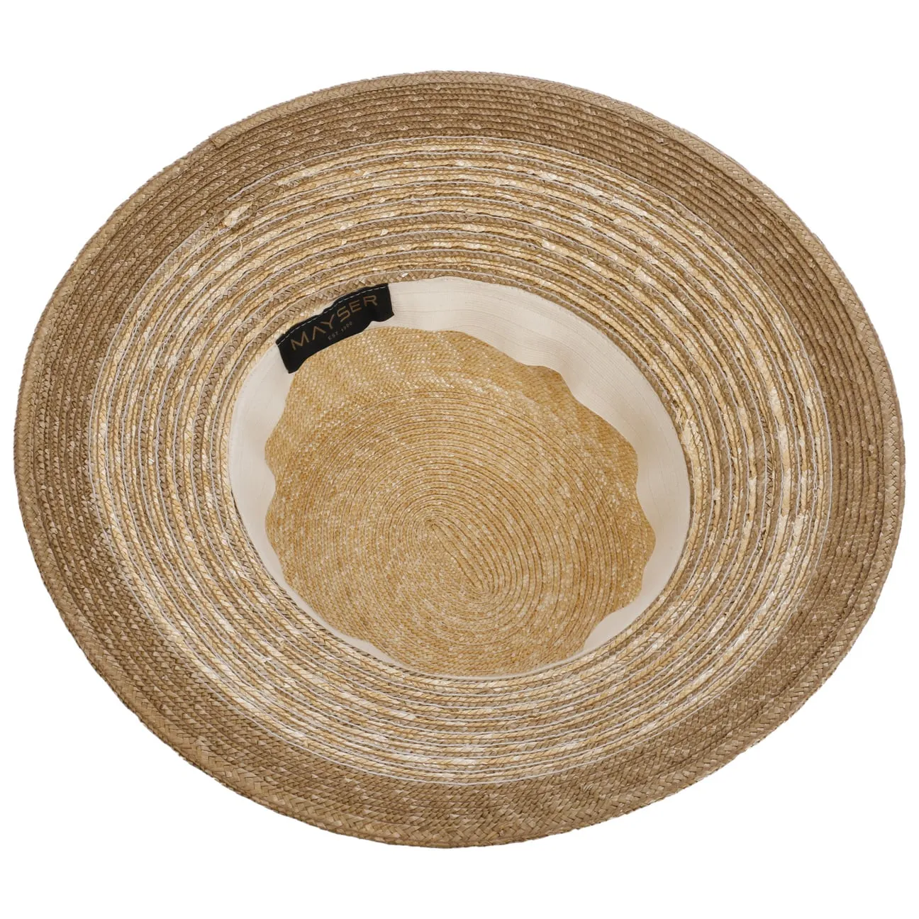Clea Twotone Straw Hat by Mayser