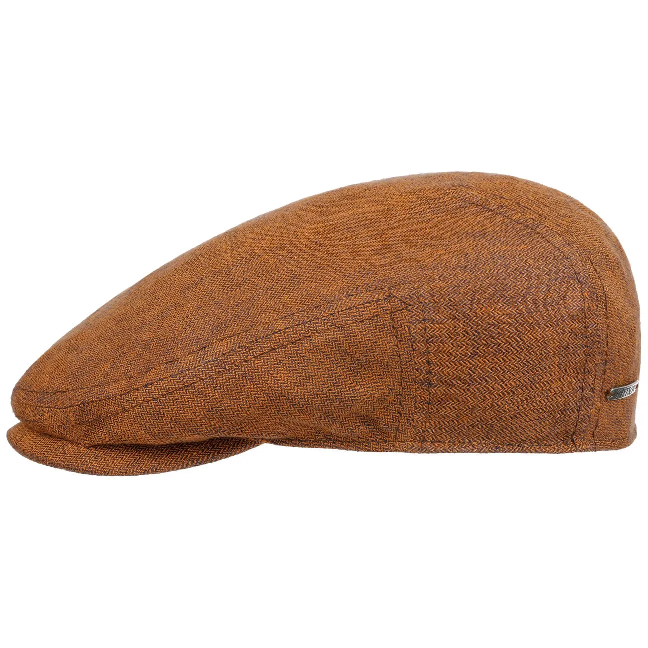 Descott Linen Flat Cap by Stetson