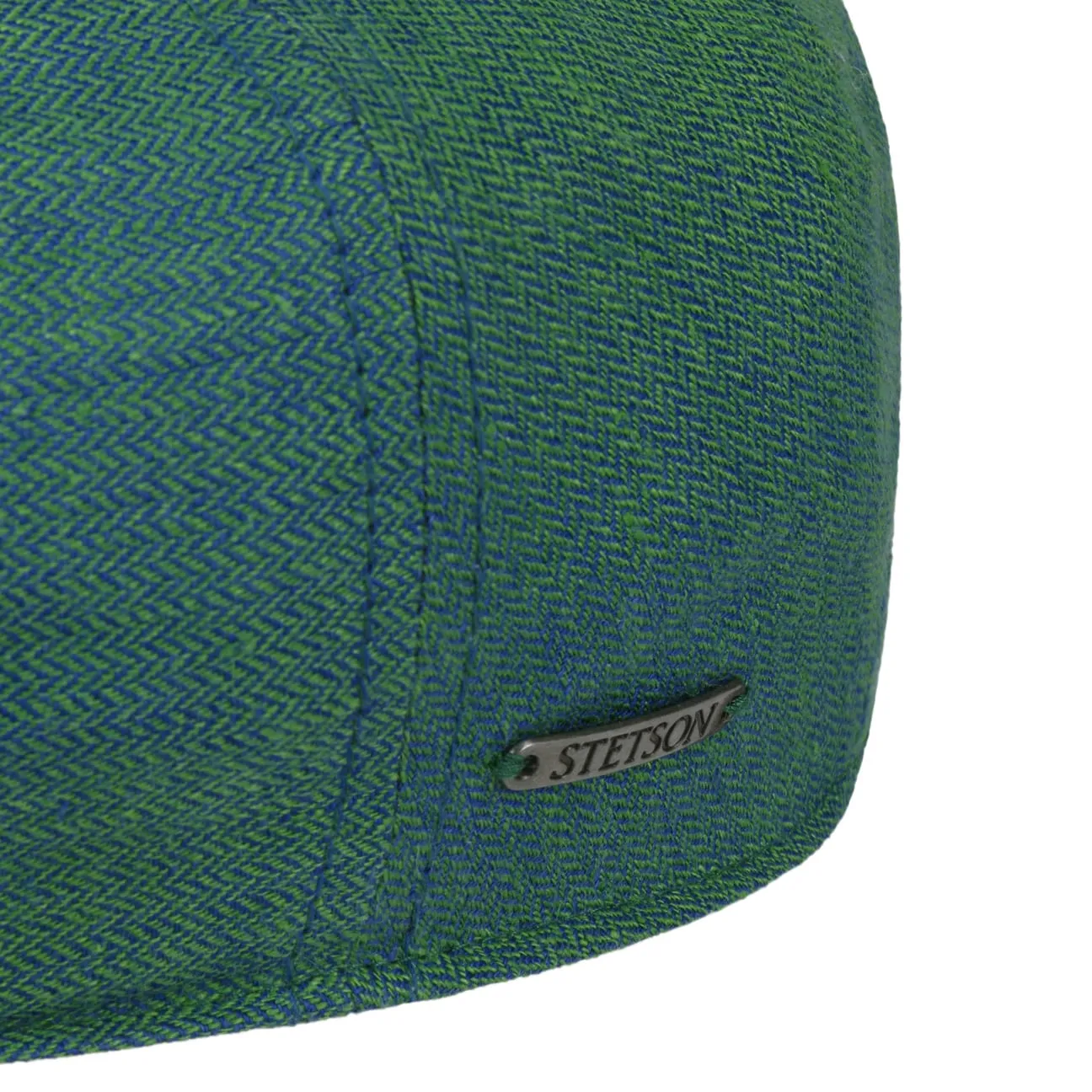 Descott Linen Flat Cap by Stetson