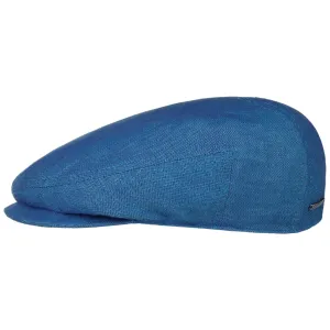 Descott Linen Flat Cap by Stetson