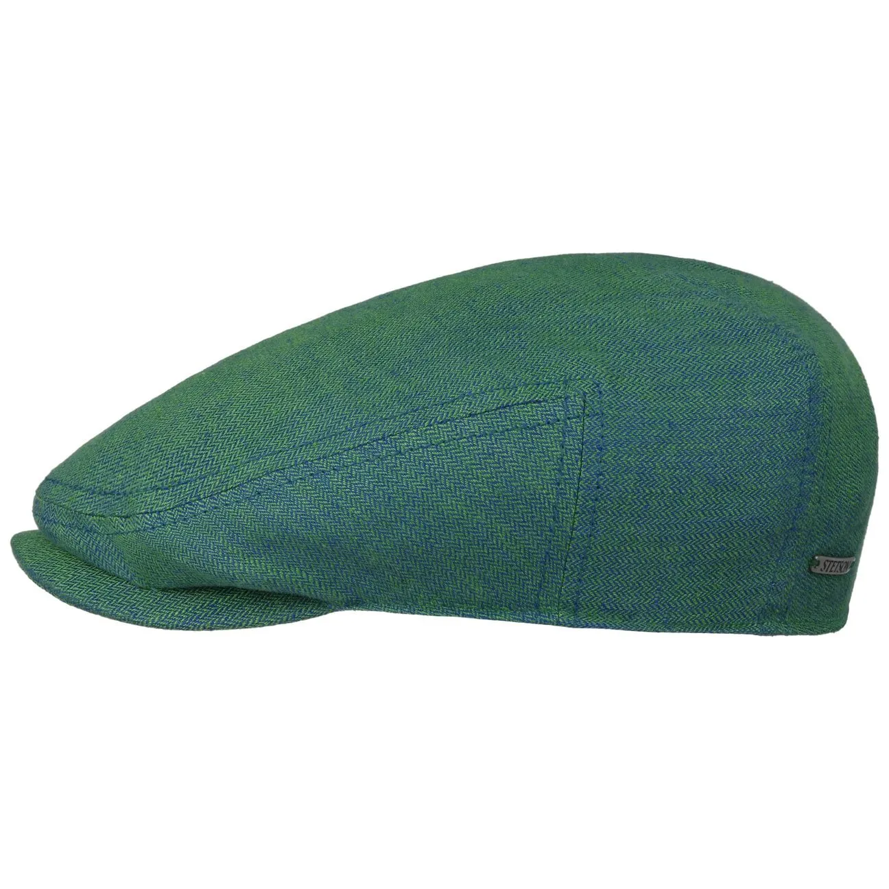 Descott Linen Flat Cap by Stetson