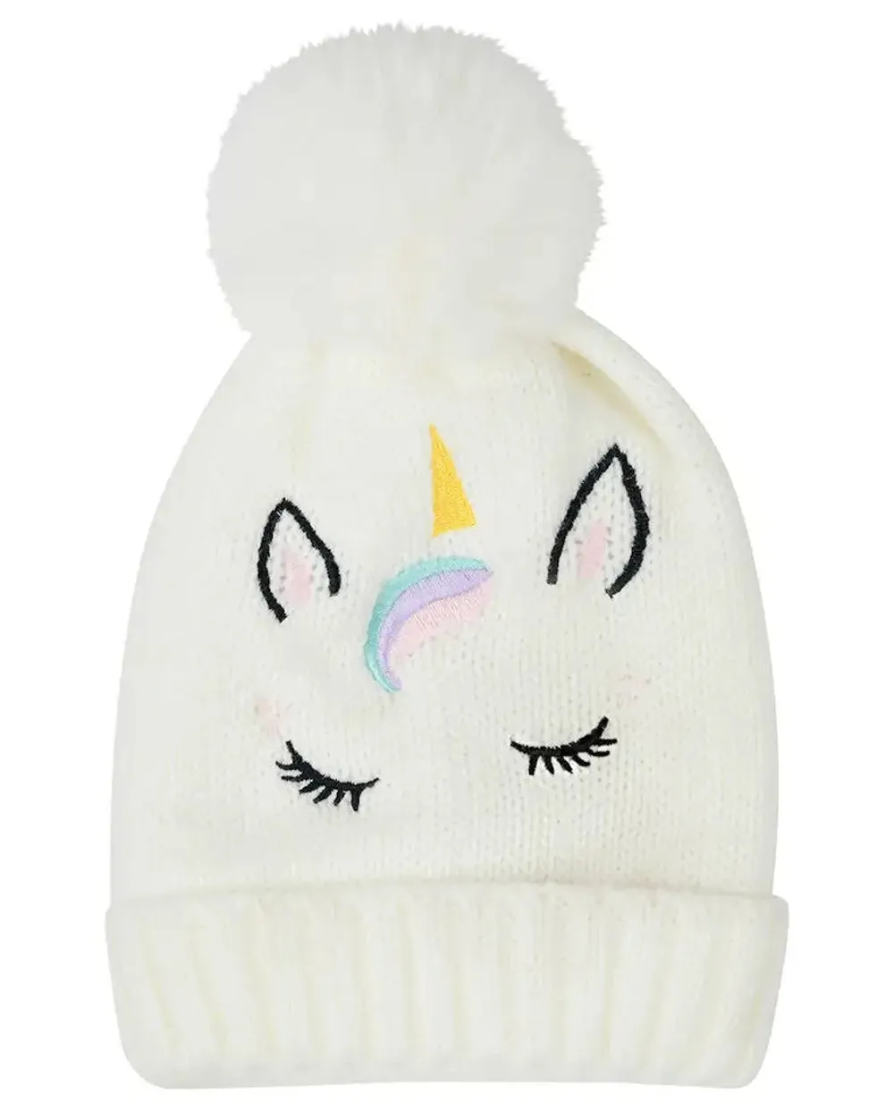 Dublin Childrens Embroidered Unicorn Beanie