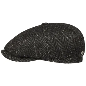 Eight Panel Cap Herringbone Kashmir/Seide by JJ Hats