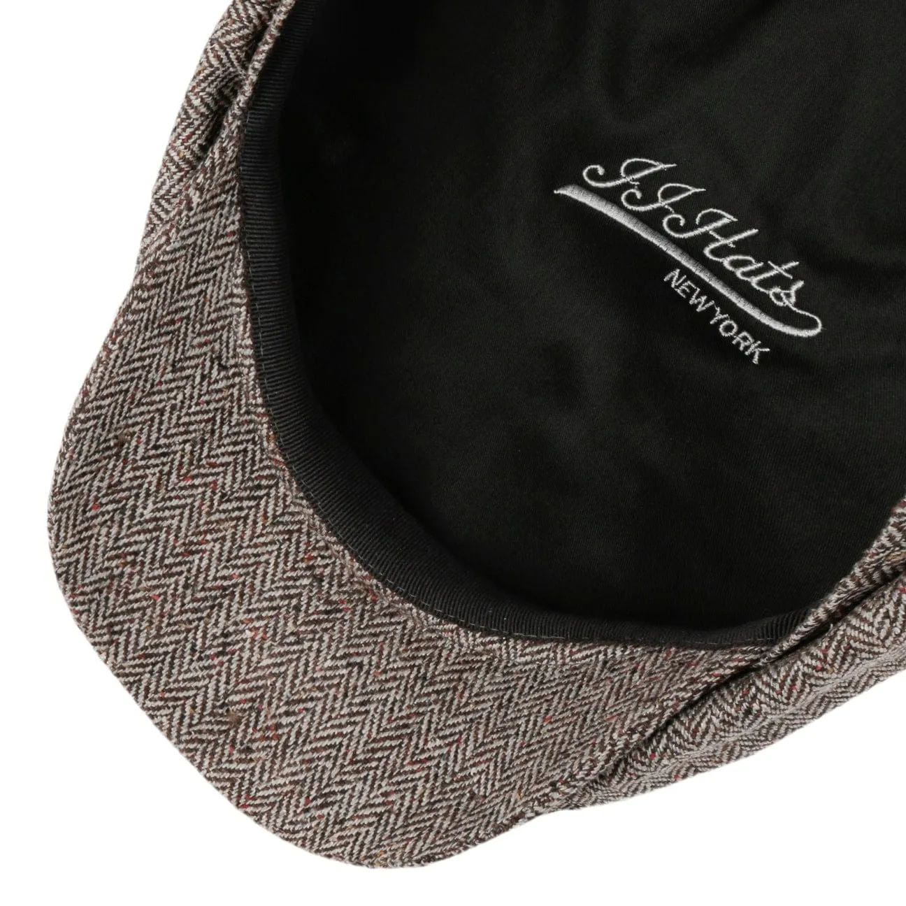 Eight Panel Cap Silk Herringbone by JJ Hats