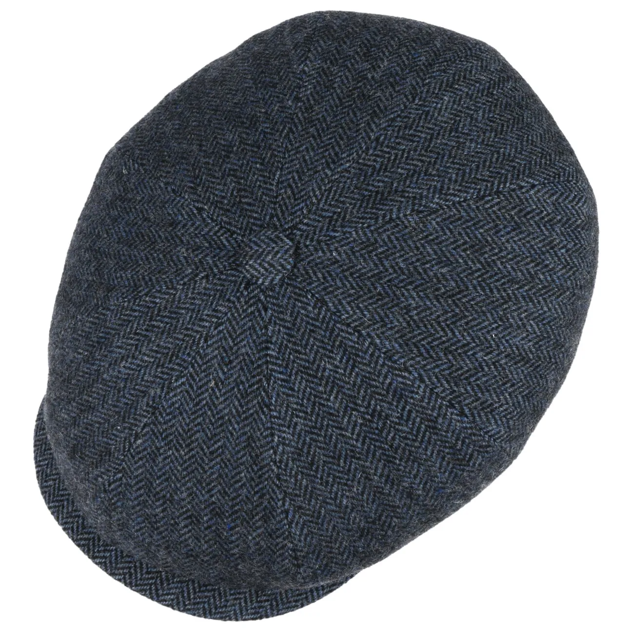 Eight Panel Cap Wool Herringbone by JJ Hats