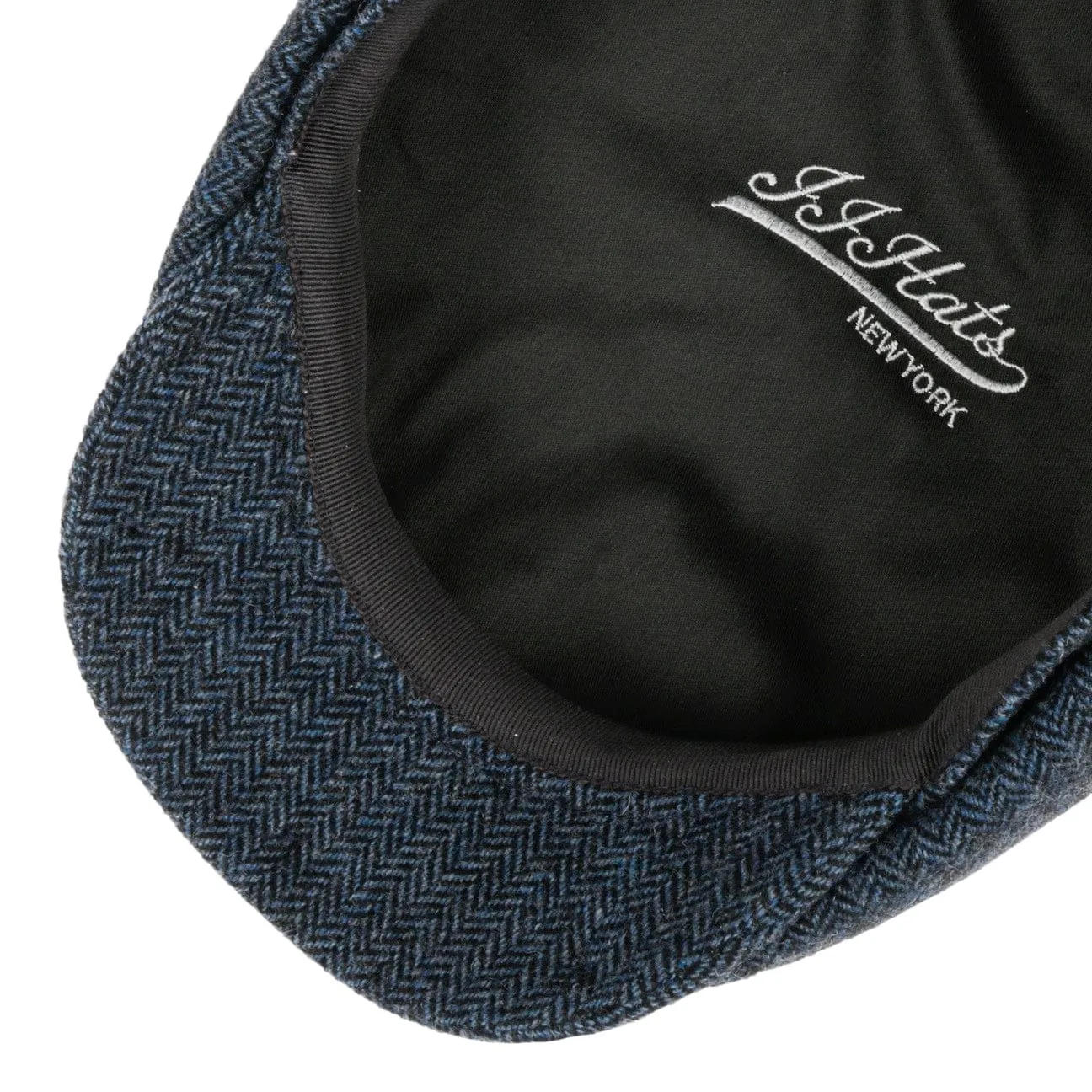 Eight Panel Cap Wool Herringbone by JJ Hats