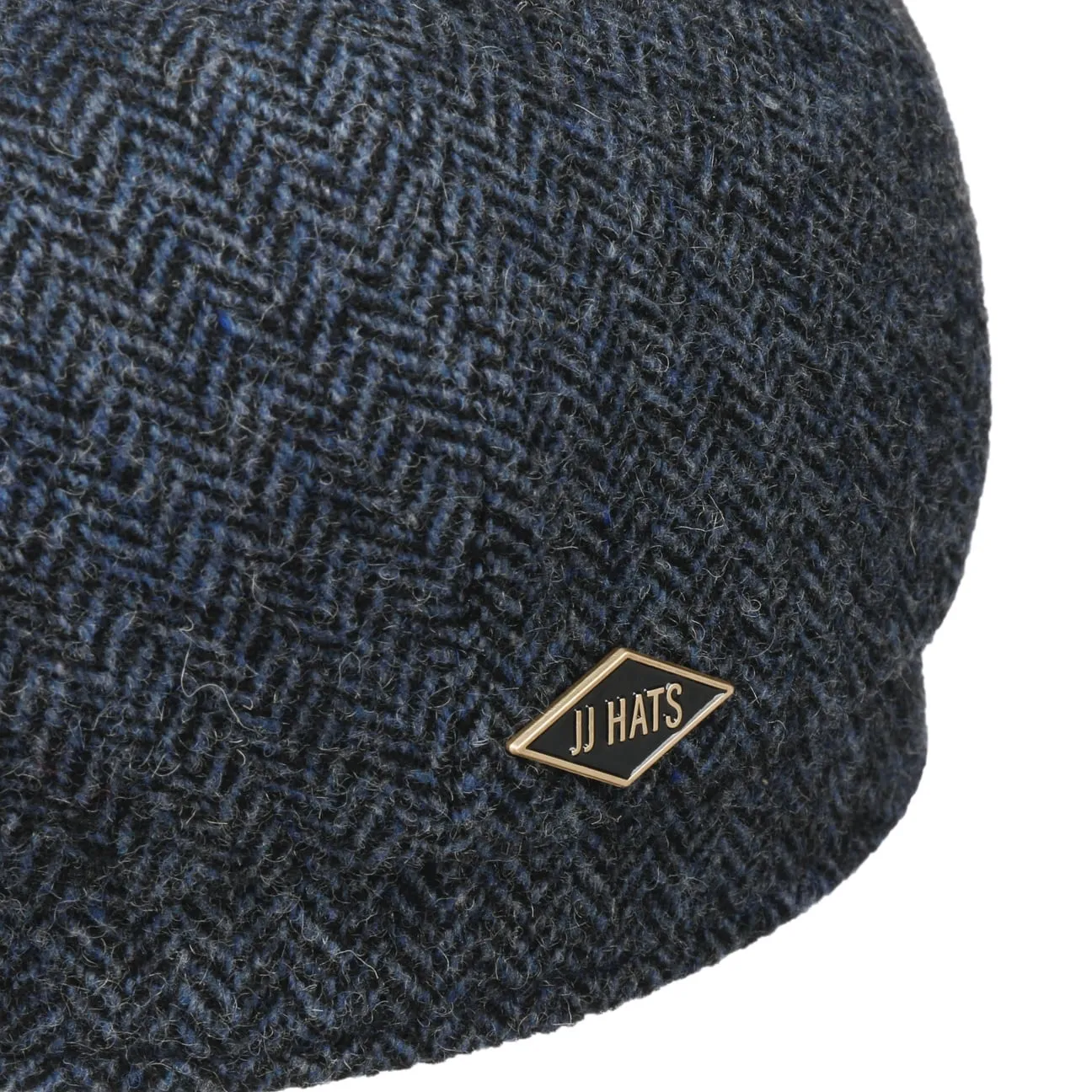 Eight Panel Cap Wool Herringbone by JJ Hats
