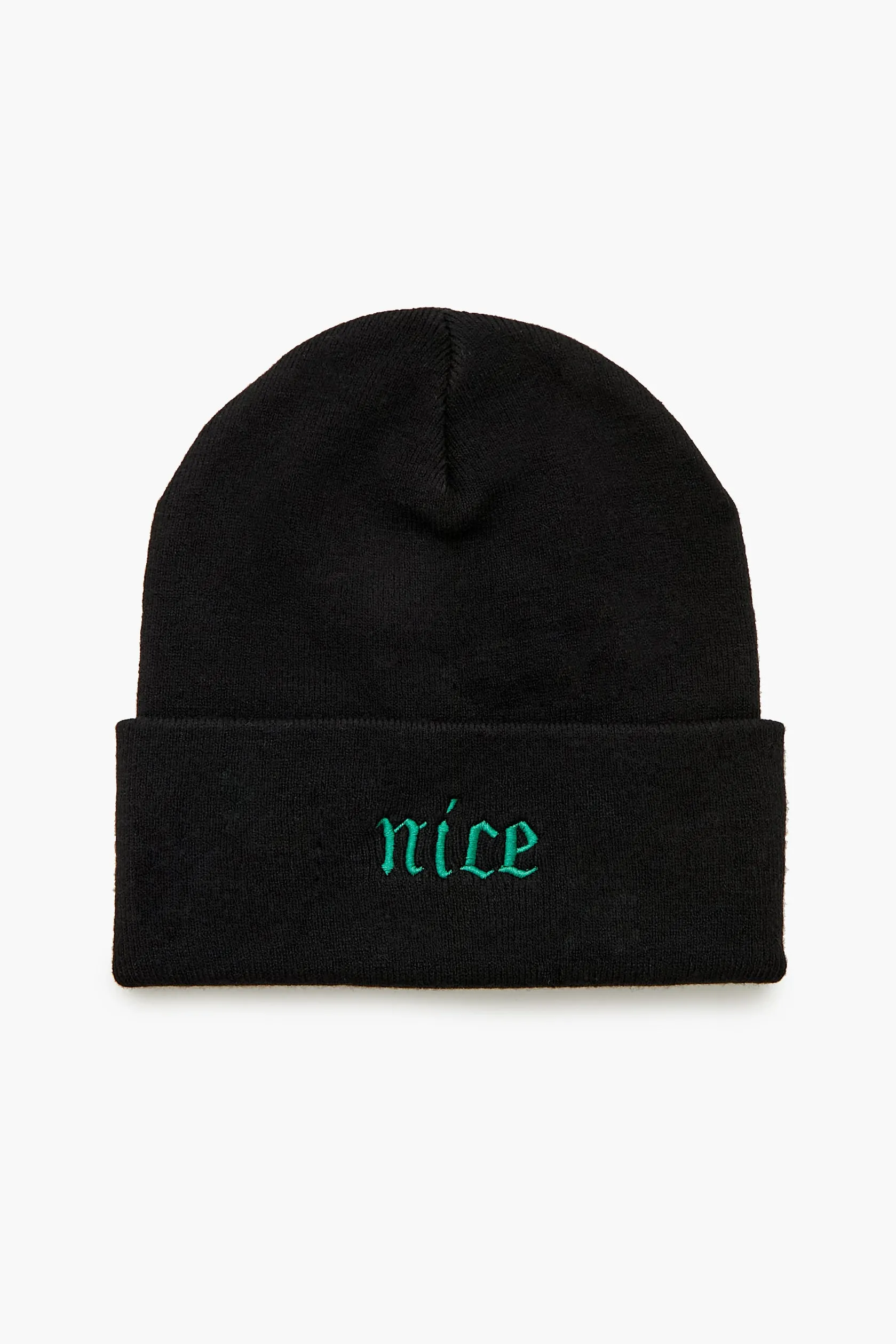 Embroidered Naughty & Nice Beanie