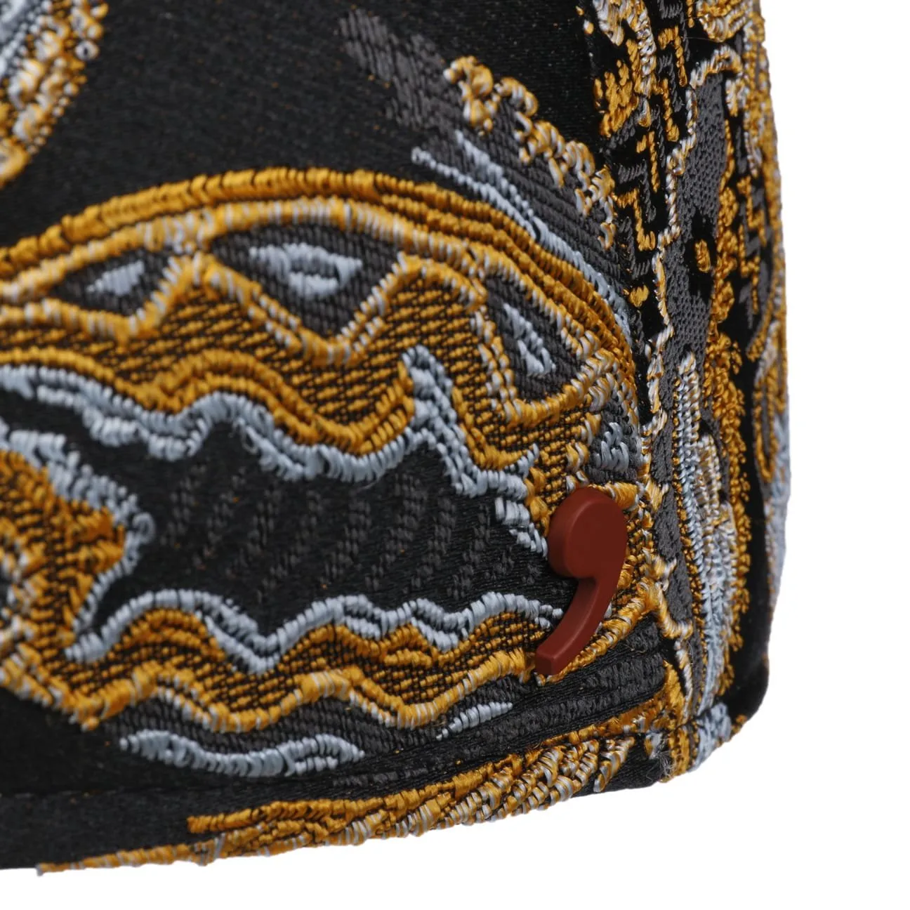Golden Paisley Flat Cap by Alfonso D'Este