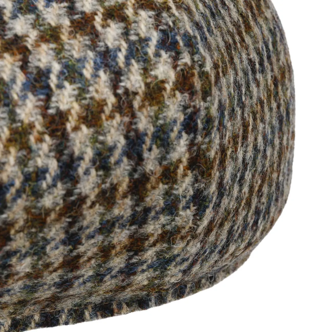Harris Tweed Houndstooth News Boy Cap by Stetson