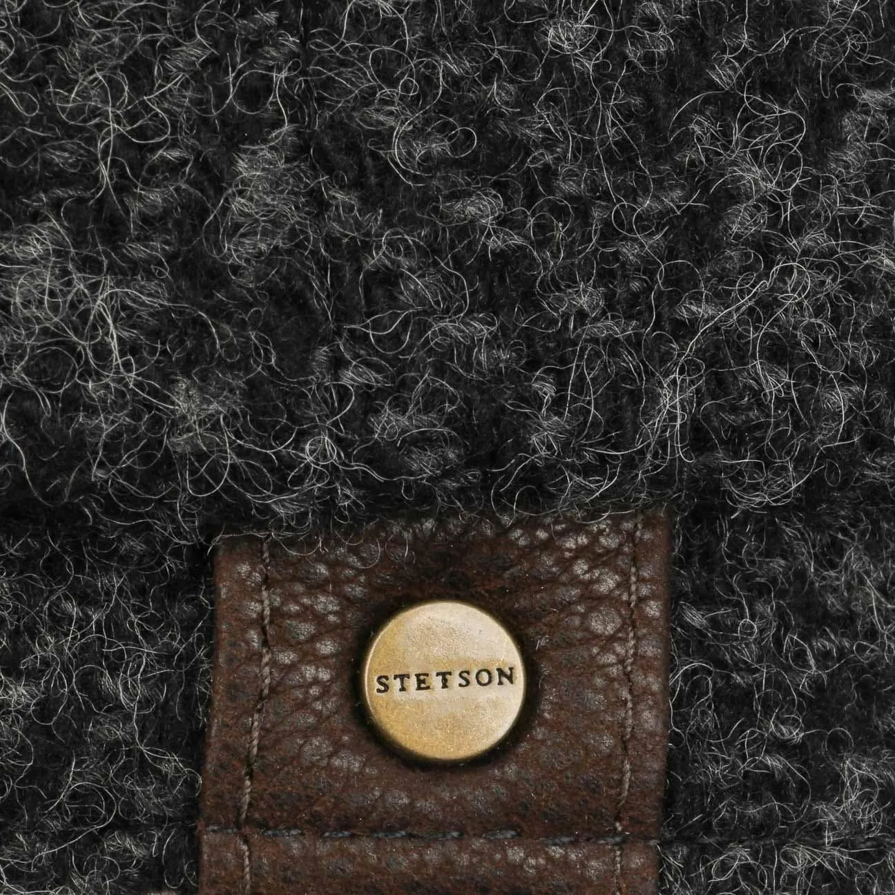 Hatteras Herringbone Flat Cap by Stetson
