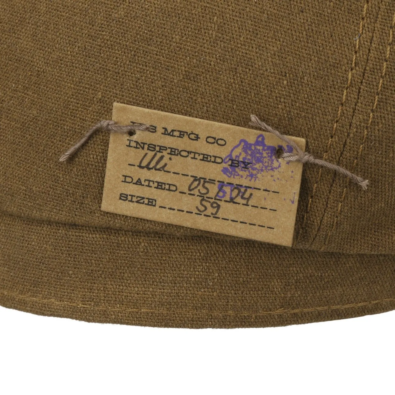 Hatteras Waxed Contrast Flat Cap by Stetson