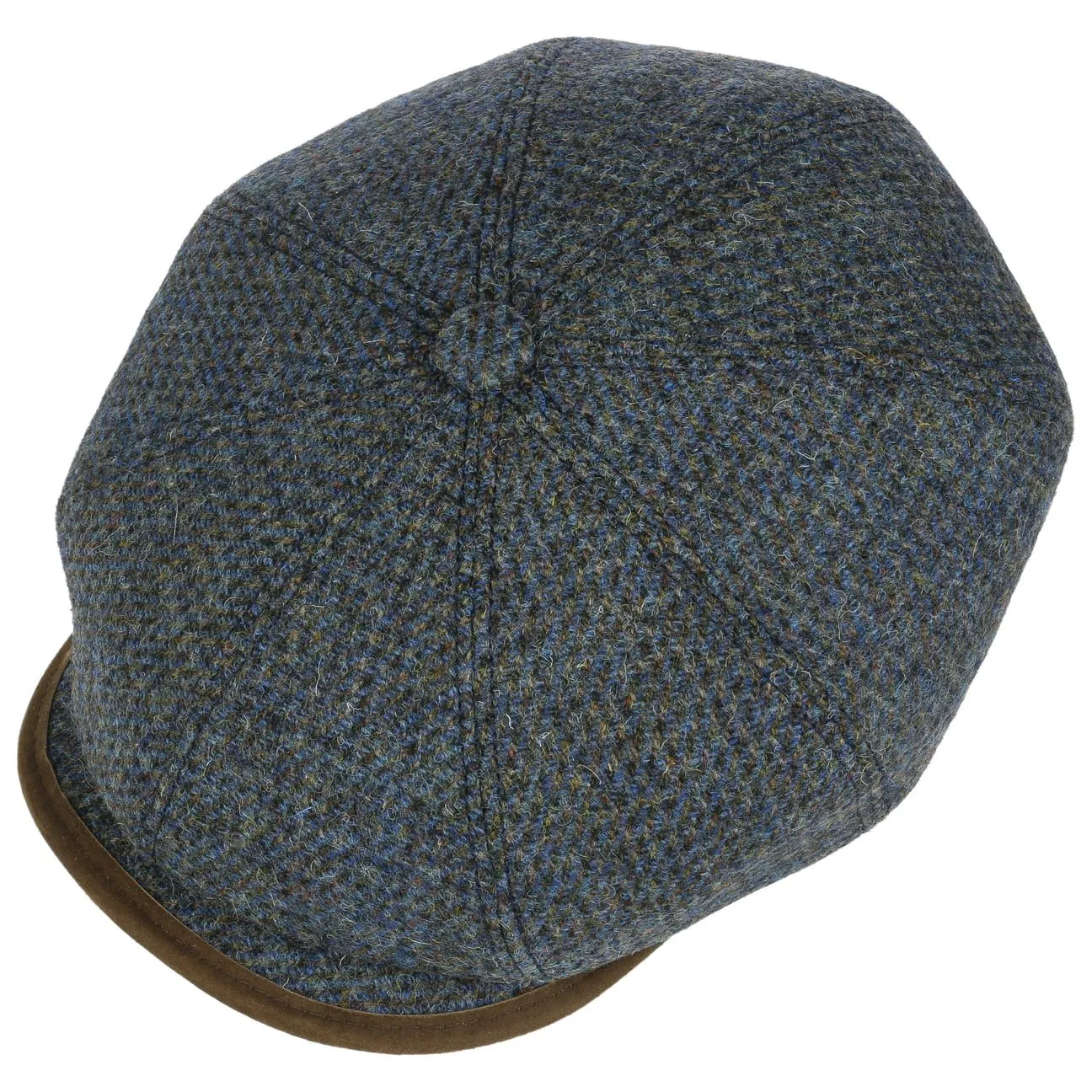 Hatteras Wool Harris Tweed Flat Cap by Stetson
