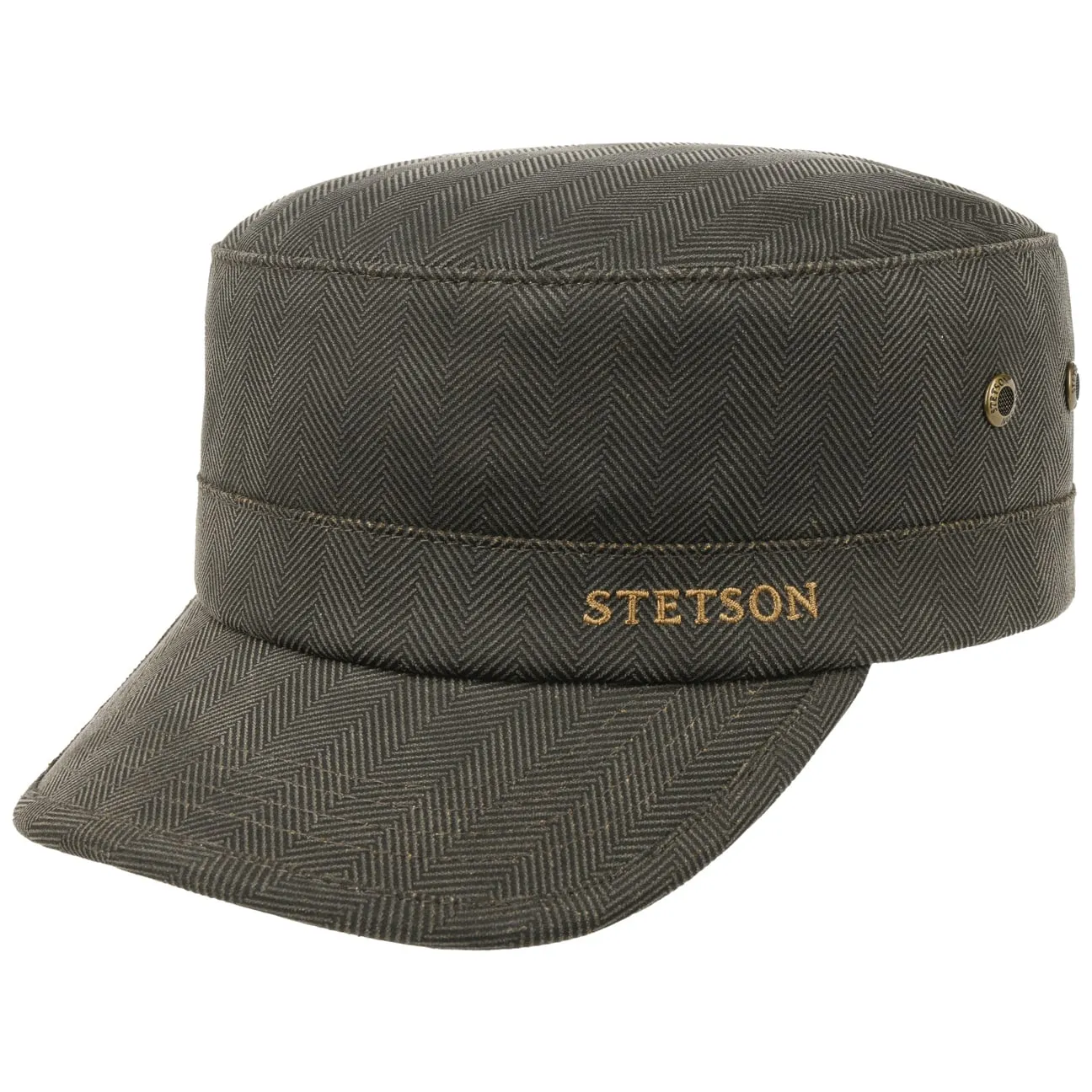Herringbone Army Cap with Lining by Stetson