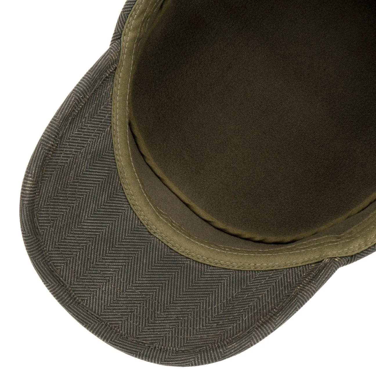 Herringbone Army Cap with Lining by Stetson