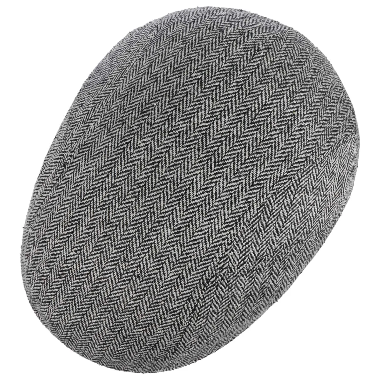 Herringbone UV Silk Driver Flat Cap by Stetson