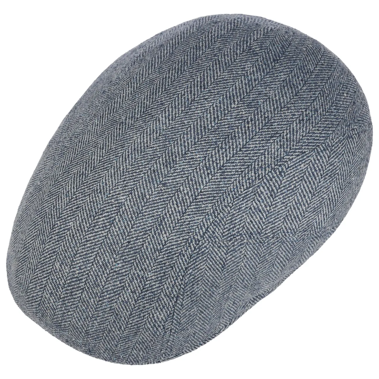 Herringbone UV Silk Driver Flat Cap by Stetson