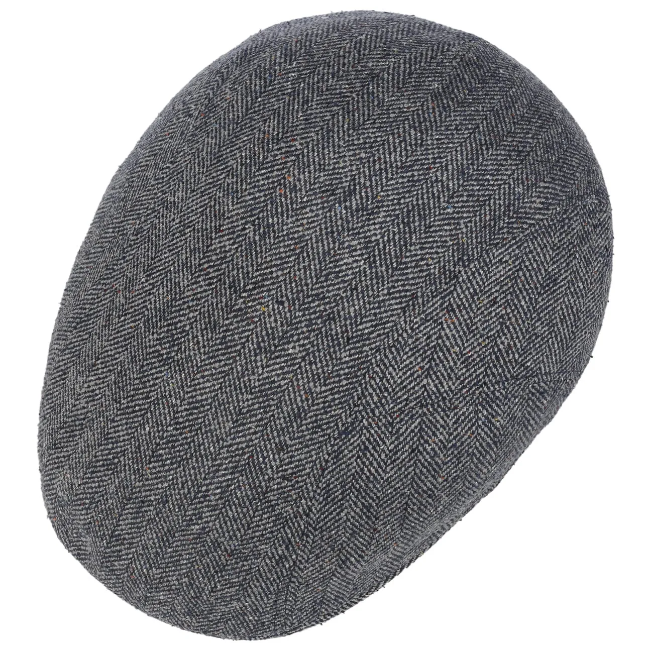 Herringbone UV Silk Driver Flat Cap by Stetson