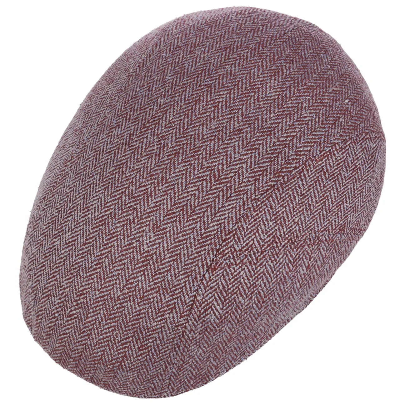 Herringbone UV Silk Driver Flat Cap by Stetson